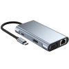 ALLY 7in1 USB 3.0 + HDMI + RJ45 + Type-C HUB Adaptör Çevirici Dock Station-(5775)