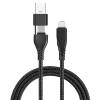 ALLY 2in1 USB Lightning To PD Kablosu+USB Kablo-(5775)