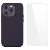 Baseus Liquid Silica iPhone 14 Pro Silikon Kılıf + Tempered Ekran Koruyucu Set-(5775)