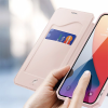 DUX DUCİS iPhone 12/12 Pro Kılıf Mıkantıslı Kapaklı  Flip Cover Kılıf Skin X Series Flip Case-(5775)