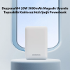 Duzzona W4 20W 5000mAh Magsafe Uyumlu Taşınabilir Kablosuz Hızlı Şarjlı Powerbank-(5775)