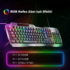 Inphic K2 USB Kablolu Oyun Klavyesi 104-Key Sessiz Oyun Klavyesi Bilgisayar Laptop için Cep telefonu yerleştirme alanı-(5775)
