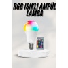 Akıllı RGB Led Ampul Led Uzaktan Kumandalı Renk Değiştiren Ampul