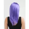 Lila Renk Uzun Düz Parti Peruğu