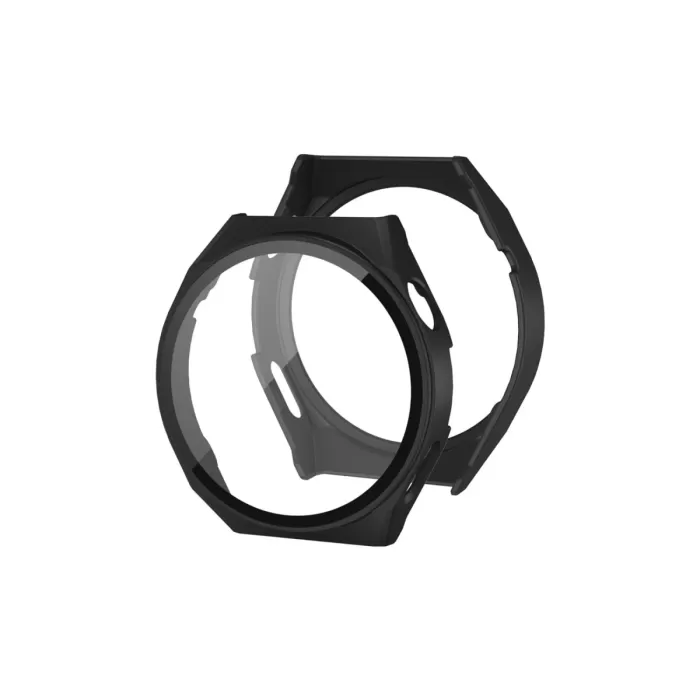 Newface Huawei Watch GT2 46mm Dota Camlı Kasa Ekran Koruyucu - Siyah