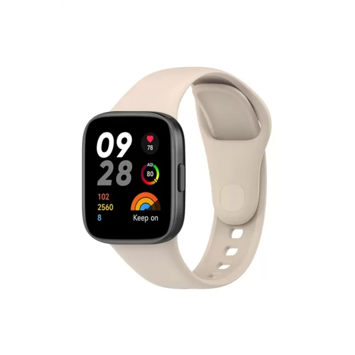 Newface Xiaomi Redmi Watch 3 Klasik Kordon - Bej