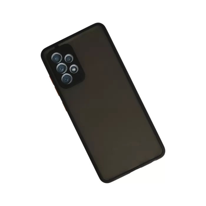 Newface Samsung Galaxy A72 Kılıf Montreal Silikon Kapak - Siyah