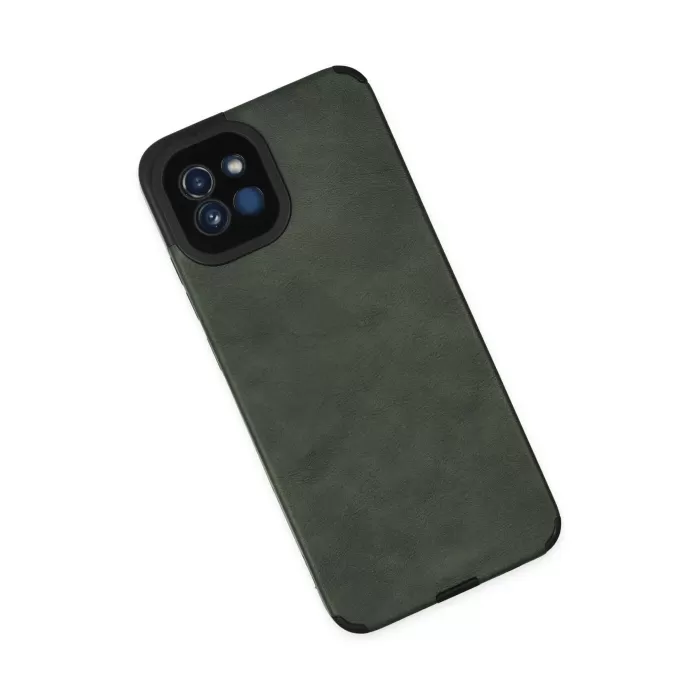 Newface Samsung Galaxy A03 Kılıf Loop Deri Silikon - Yeşil