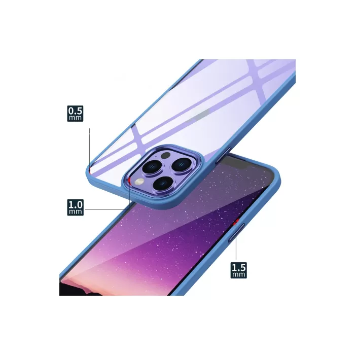 Newface iPhone 14 Pro Kılıf Power Silikon - Sierra Blue