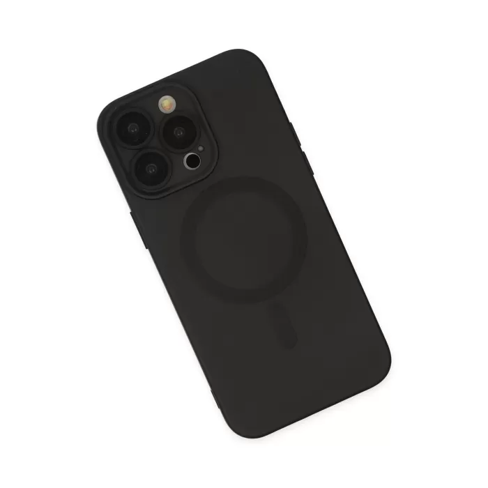 Newface iPhone 13 Pro Kılıf Moshi Lens Magneticsafe Silikon - Siyah