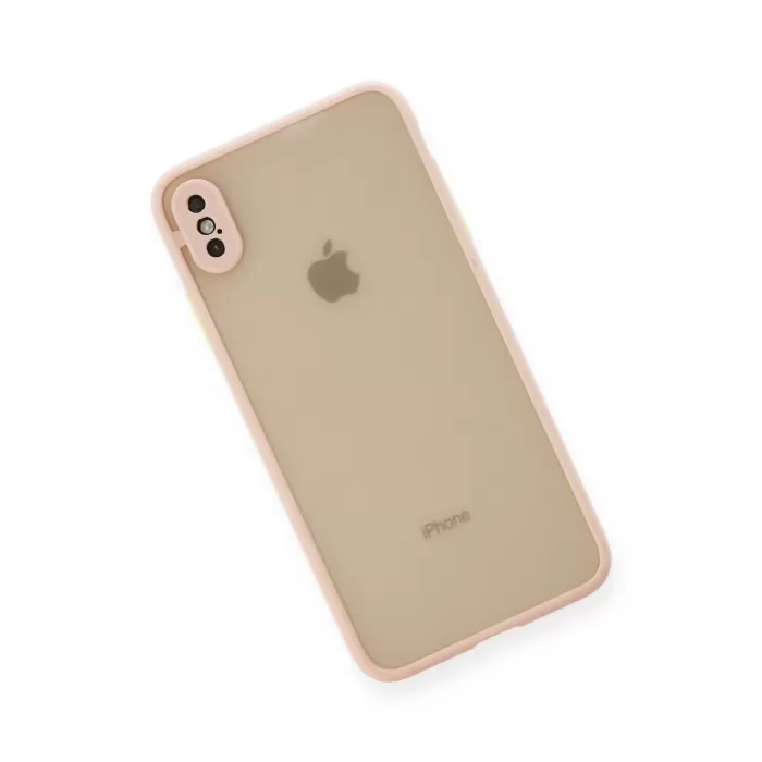 Newface iPhone XS Max Kılıf Montreal Silikon Kapak - Pembe
