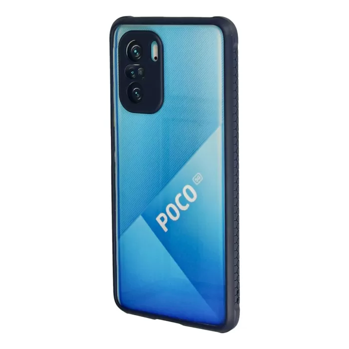 Newface Xiaomi Poco F3 Kılıf Miami Şeffaf Silikon - Lacivert