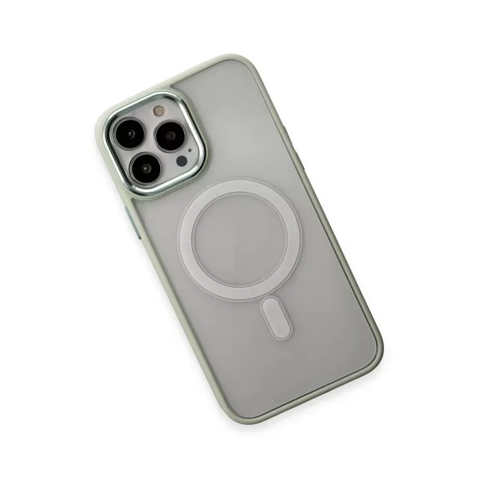 Newface iPhone 15 Pro Kılıf Room Magneticsafe Silikon - Su Yeşili