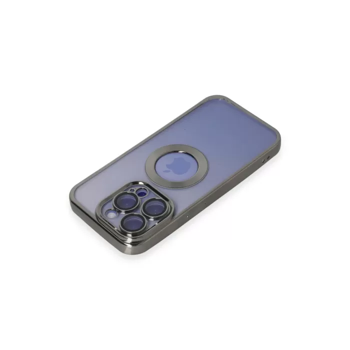 Newface iPhone 15 Pro Kılıf Slot Silikon - Titan Gri