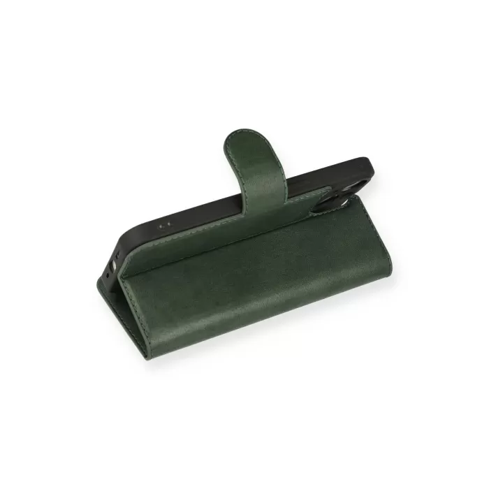 Newface iPhone 14 Kılıf Trend S Plus Kapaklı Kılıf - Yeşil