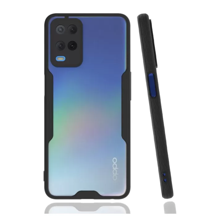 Newface Oppo A54 4G Kılıf Platin Silikon - Siyah