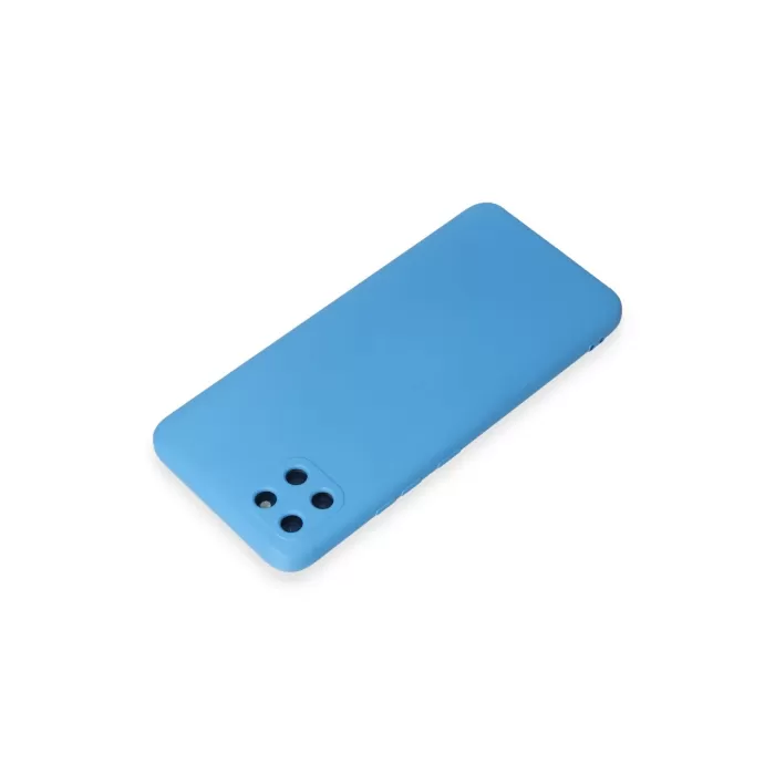 Newface Realme C11 Kılıf Nano içi Kadife Silikon - Mavi