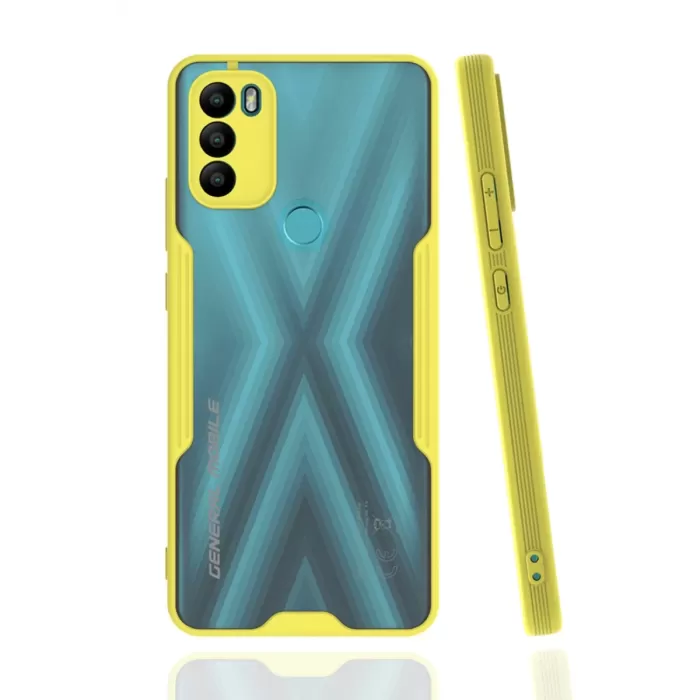 Newface General Mobile GM 21 Plus Kılıf Platin Silikon - Sarı