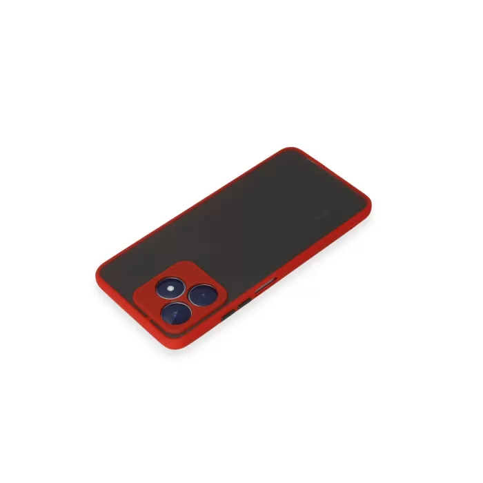 Newface Realme C53 Kılıf Montreal Silikon Kapak - Kırmızı