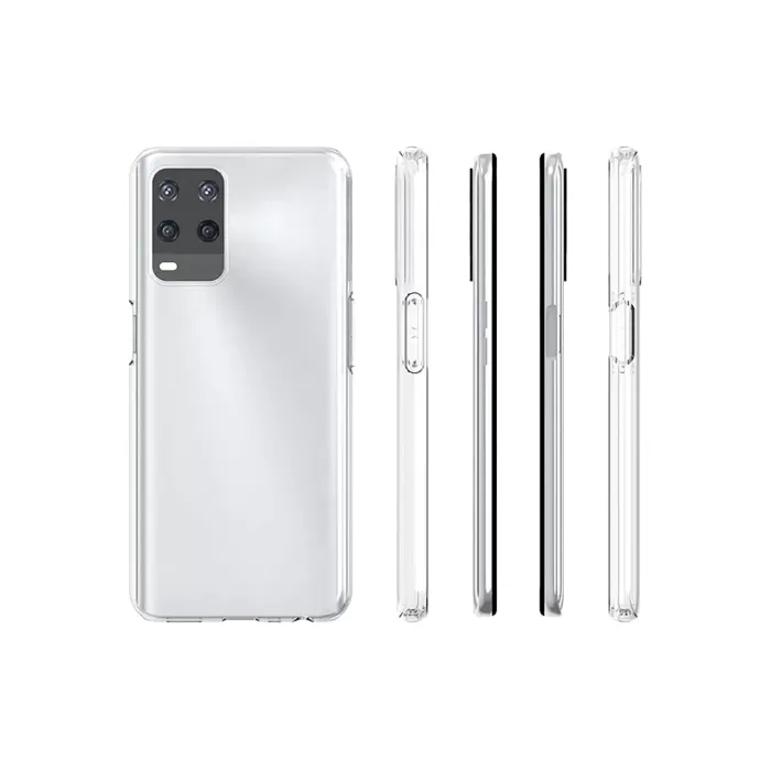 Newface Oppo A54 4G Kılıf Deluxe 2mm Şeffaf Silikon - Şeffaf