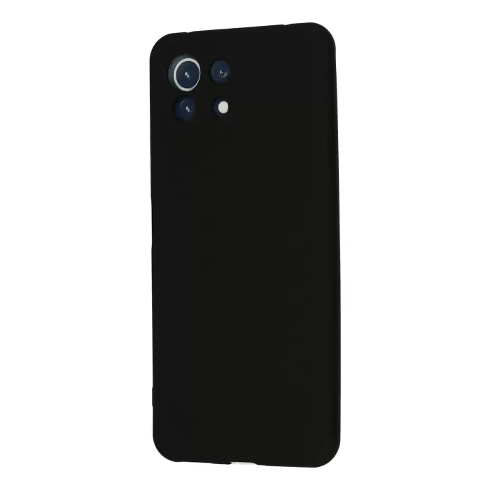 Newface Xiaomi Mİ 11 Lite Kılıf Nano içi Kadife Silikon - Siyah