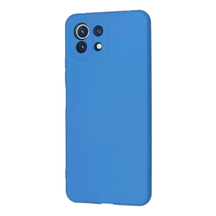 Newface Xiaomi Mİ 11 Lite Kılıf Nano içi Kadife Silikon - Mavi