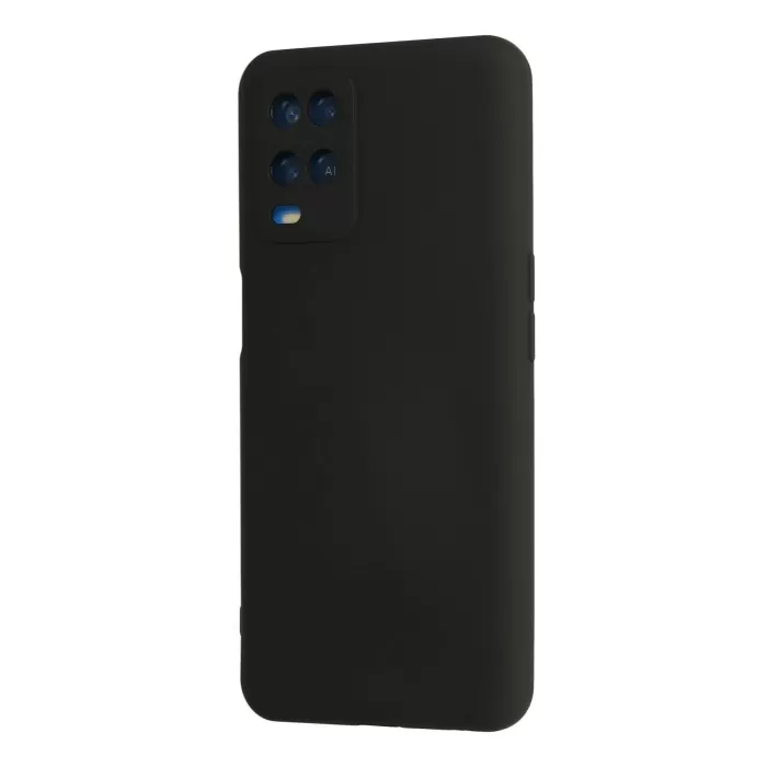 Newface Oppo A54 4G Kılıf Nano içi Kadife Silikon - Siyah