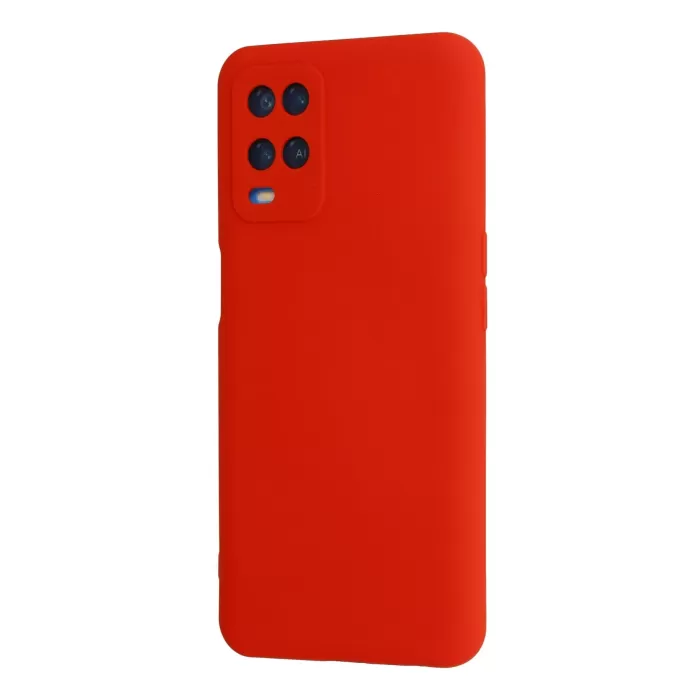 Newface Oppo A54 4G Kılıf Nano içi Kadife Silikon - Kırmızı