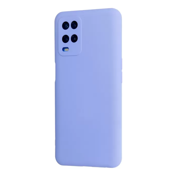 Newface Oppo A54 4G Kılıf Nano içi Kadife Silikon - Lila