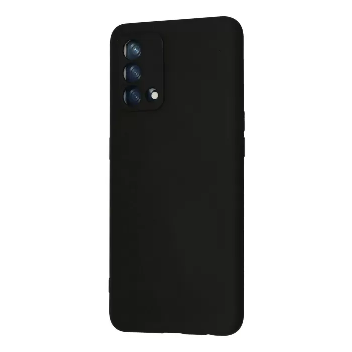Newface Oppo A74 4G Kılıf Nano içi Kadife Silikon - Siyah