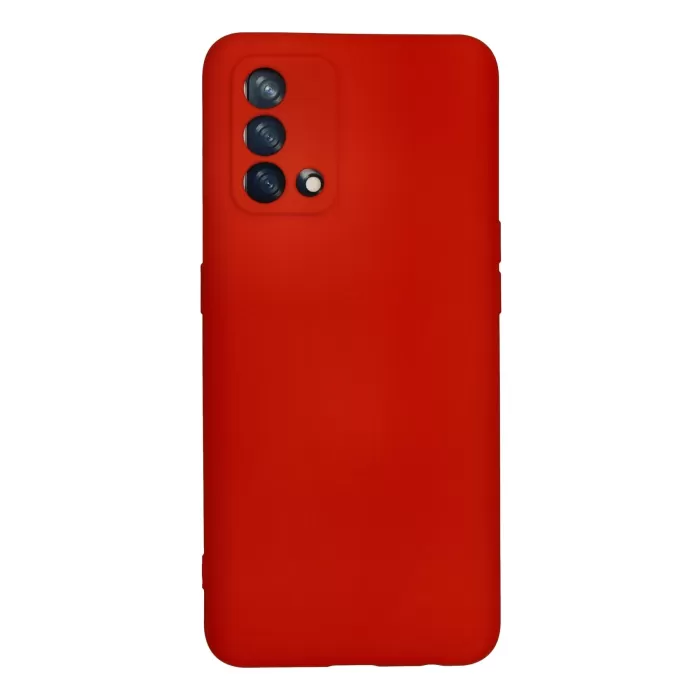 Newface Oppo A74 4G Kılıf Nano içi Kadife Silikon - Kırmızı
