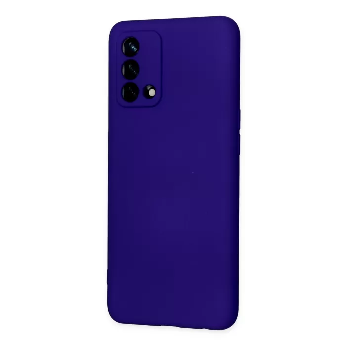 Newface Oppo A74 4G Kılıf Nano içi Kadife Silikon - Mor