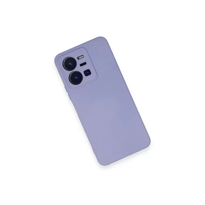 Newface Vivo Y35 Kılıf Nano içi Kadife Silikon - Lila