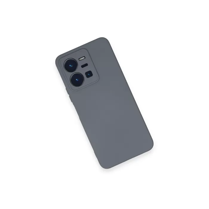 Newface Vivo Y35 Kılıf Nano içi Kadife Silikon - Gri