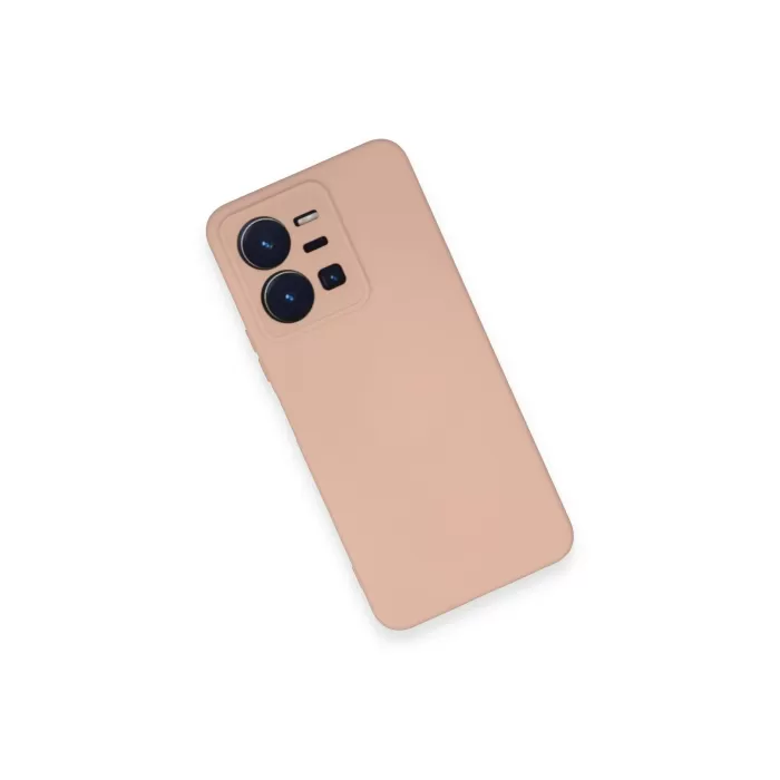 Newface Vivo Y35 Kılıf Nano içi Kadife Silikon - Pudra