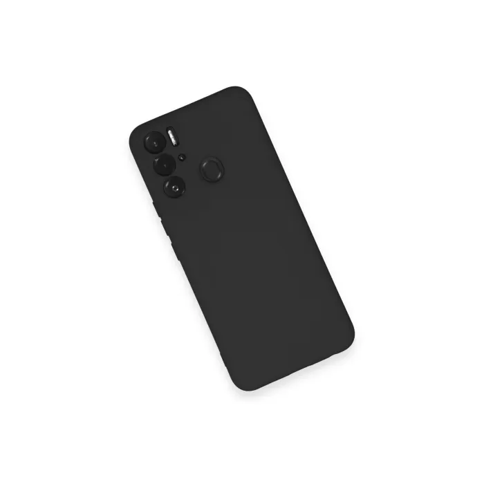 Newface Tecno Pova Neo Kılıf Nano içi Kadife Silikon - Siyah