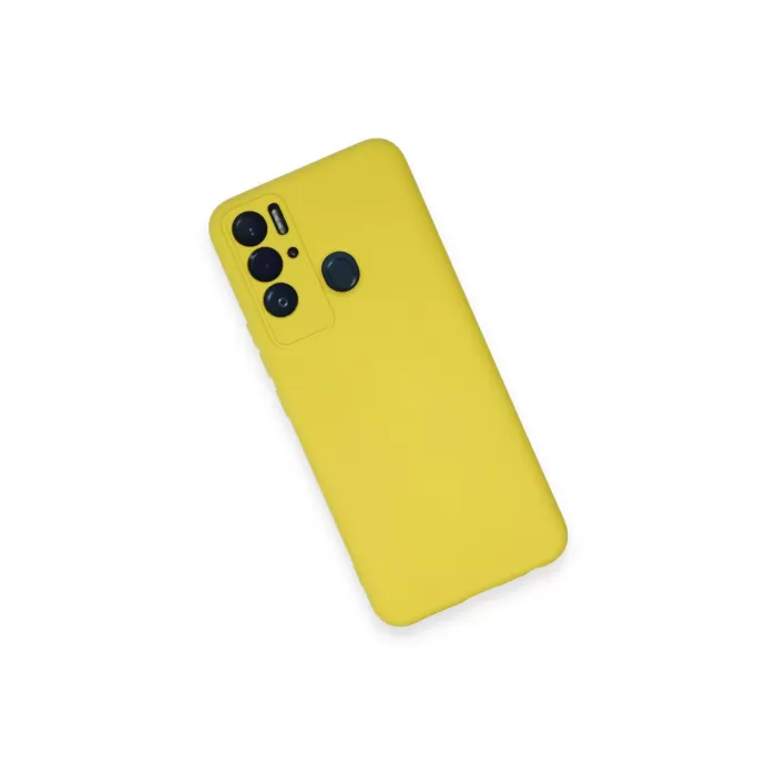 Newface Tecno Pova Neo Kılıf Nano içi Kadife Silikon - Sarı