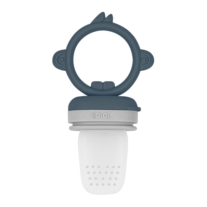 Silikon Püre Meyve Sebze Emziği Deep Blue / Powder Grey