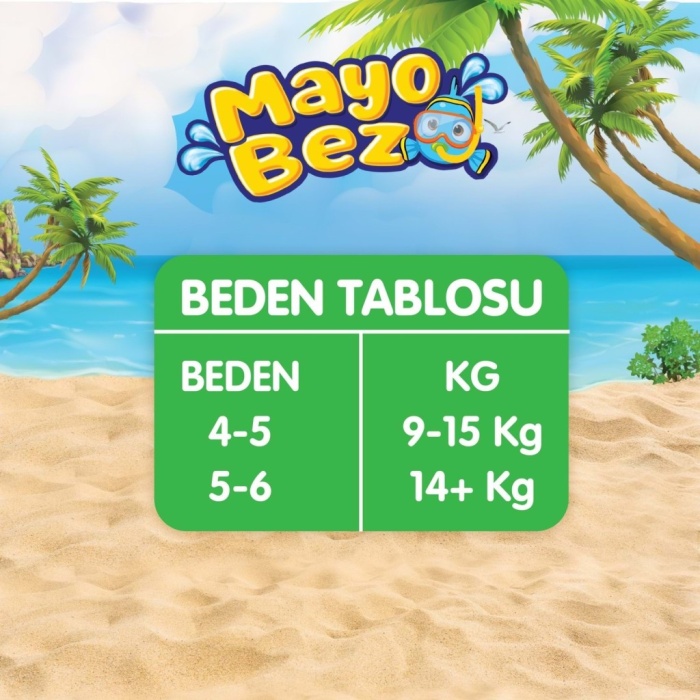 Mayo Bez 5-6 Beden 14+ Kg 10 Adet