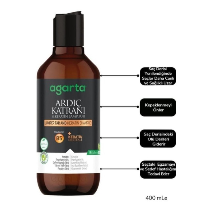   Ardıç Katranı & Keratin Şampuanı 400ml
