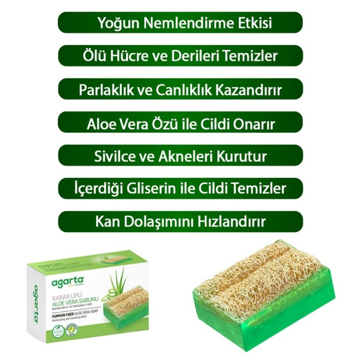 Kabak Lifli Aloe Vera Sabunu 125 Gr