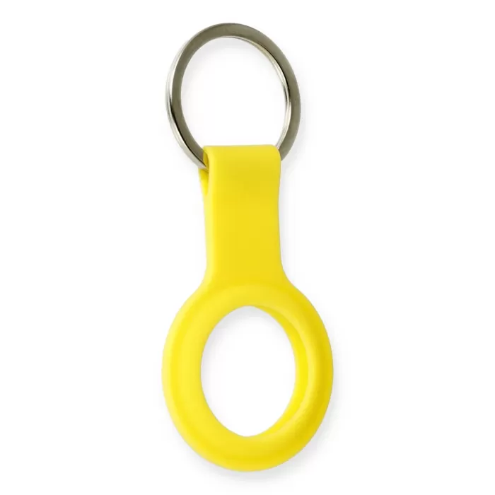 Newface Airtag Silikon Kılıf - Sarı