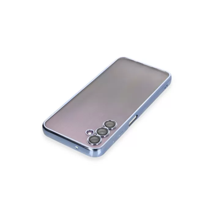 Newface Samsung Galaxy A14 4G Kılıf Razer Lensli Silikon - Açık Mavi