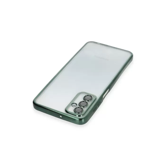 Newface Samsung Galaxy M23 Kılıf Razer Lensli Silikon - Yeşil