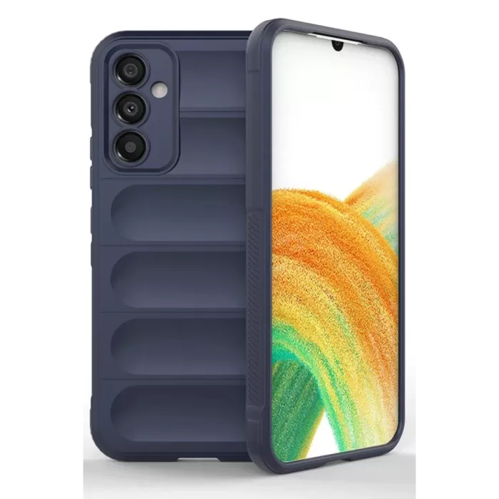 Newface Samsung A56 Kılıf Optimum Silikon - Lacivert