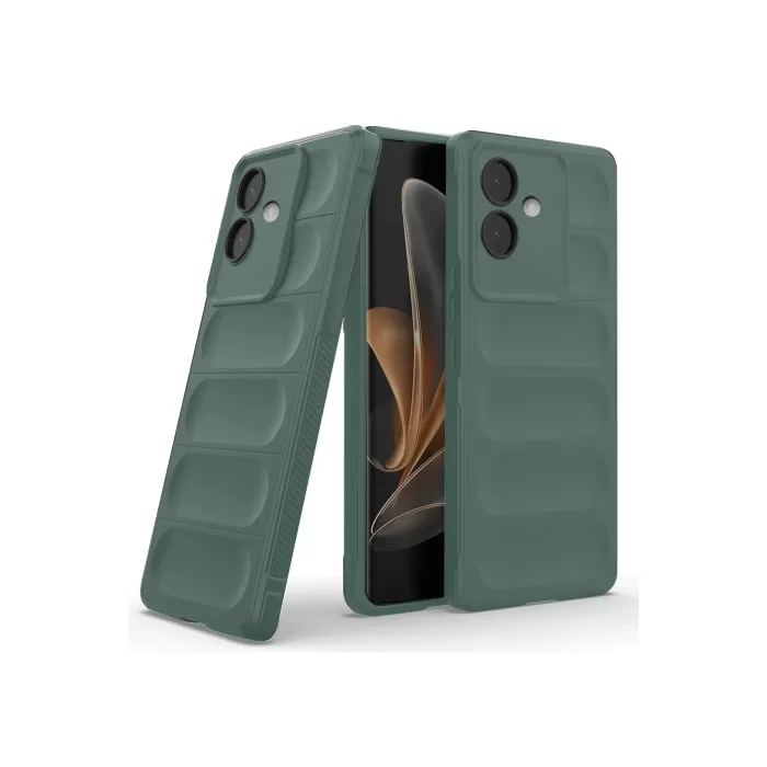 Newface Oppo A3 Kılıf Optimum Silikon - Koyu Yeşil