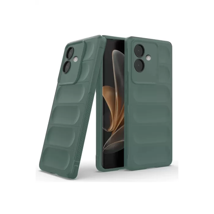 Newface Oppo A3 Kılıf Optimum Silikon - Koyu Yeşil