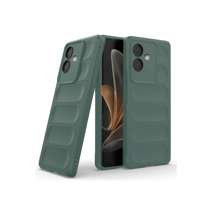 Newface Oppo A3 Kılıf Optimum Silikon - Koyu Yeşil