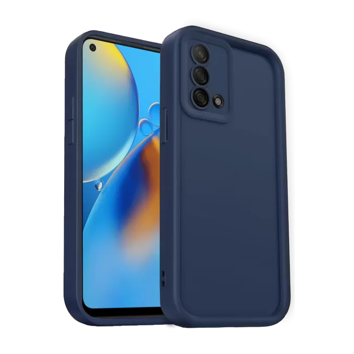 Newface Oppo A74 4G Kılıf Viera Silikon - Lacivert