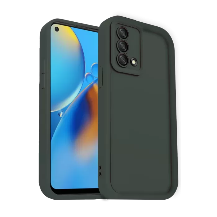 Newface Oppo A74 4G Kılıf Viera Silikon - Koyu Yeşil